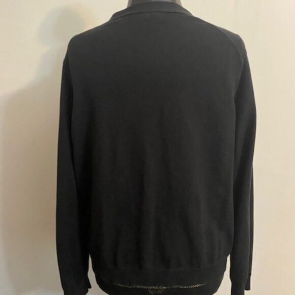 Land's End Black V-neck button-down cardigan, size 2X - Picture 3 of 5